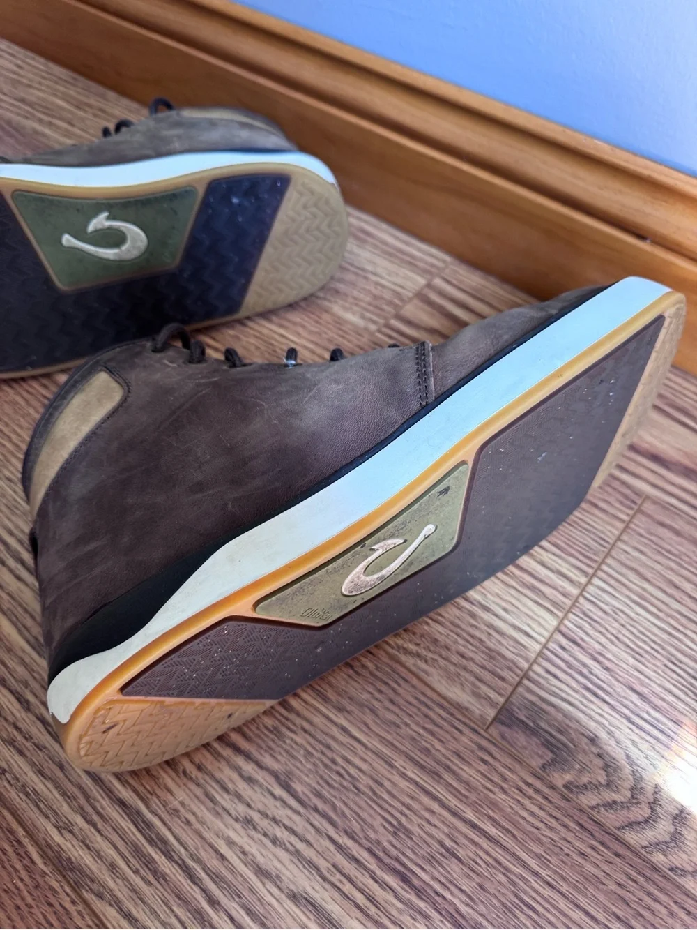 OluKai Kekaha Men's Waterproof Brown Leather Chukka Boots